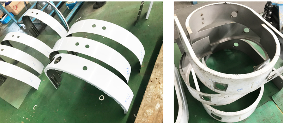 機械手激光切割機切（qiē）割樣品