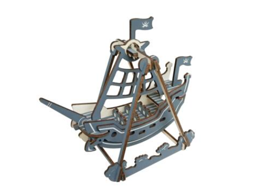 三維（wéi）激光切割（gē）船舶樣品圖